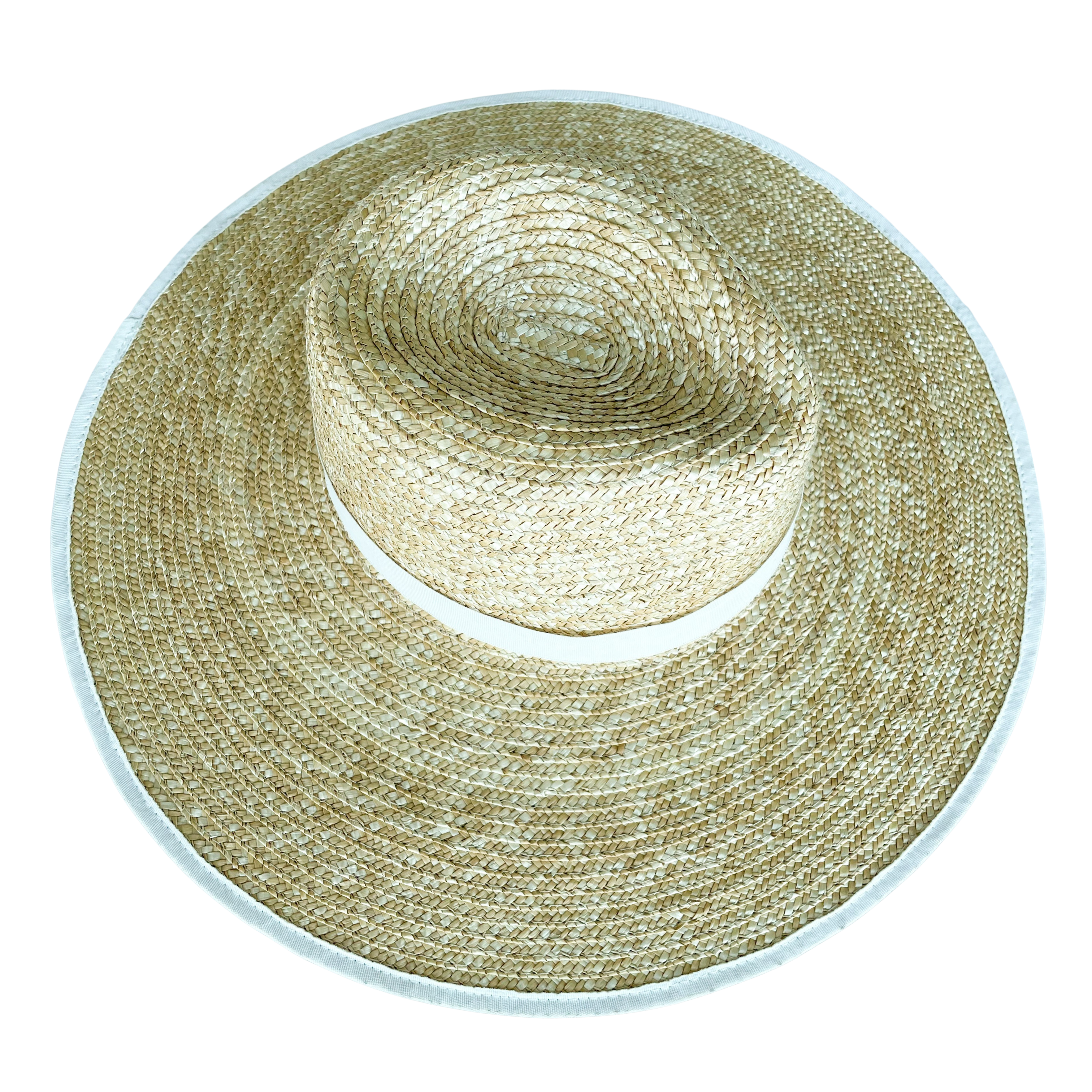Elise fedora natural straw hat large brim