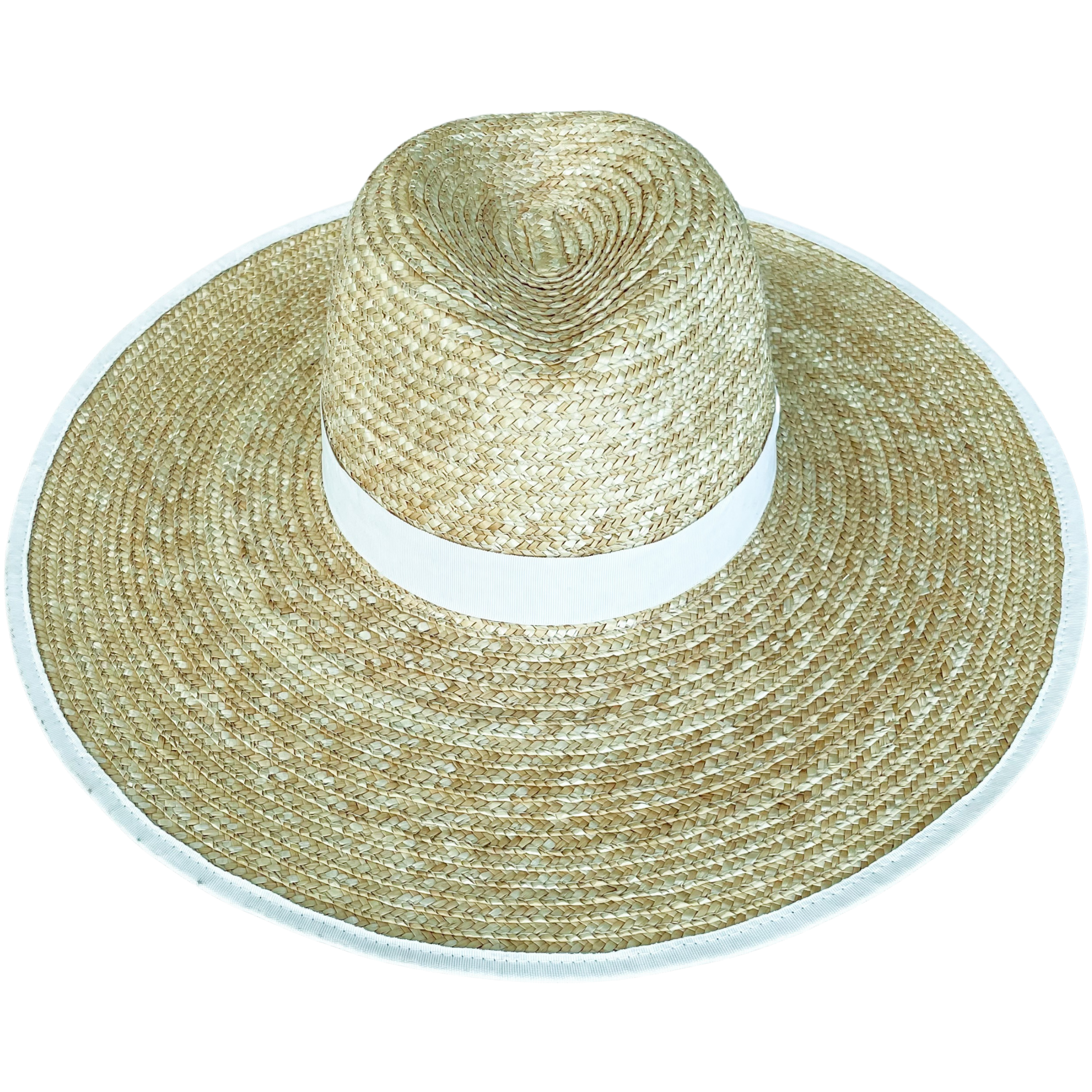 Elise fedora bridal straw hat large brim
